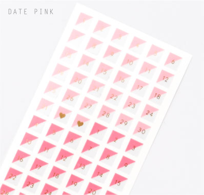 プランナーシール-DATE PINK