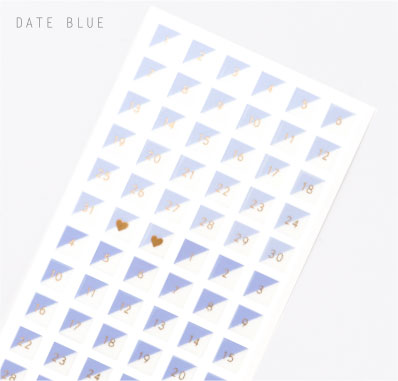 プランナーシール-DATE BLUE