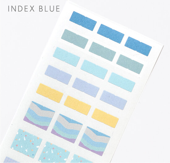 サマリーノートシール-INDEX BLUE