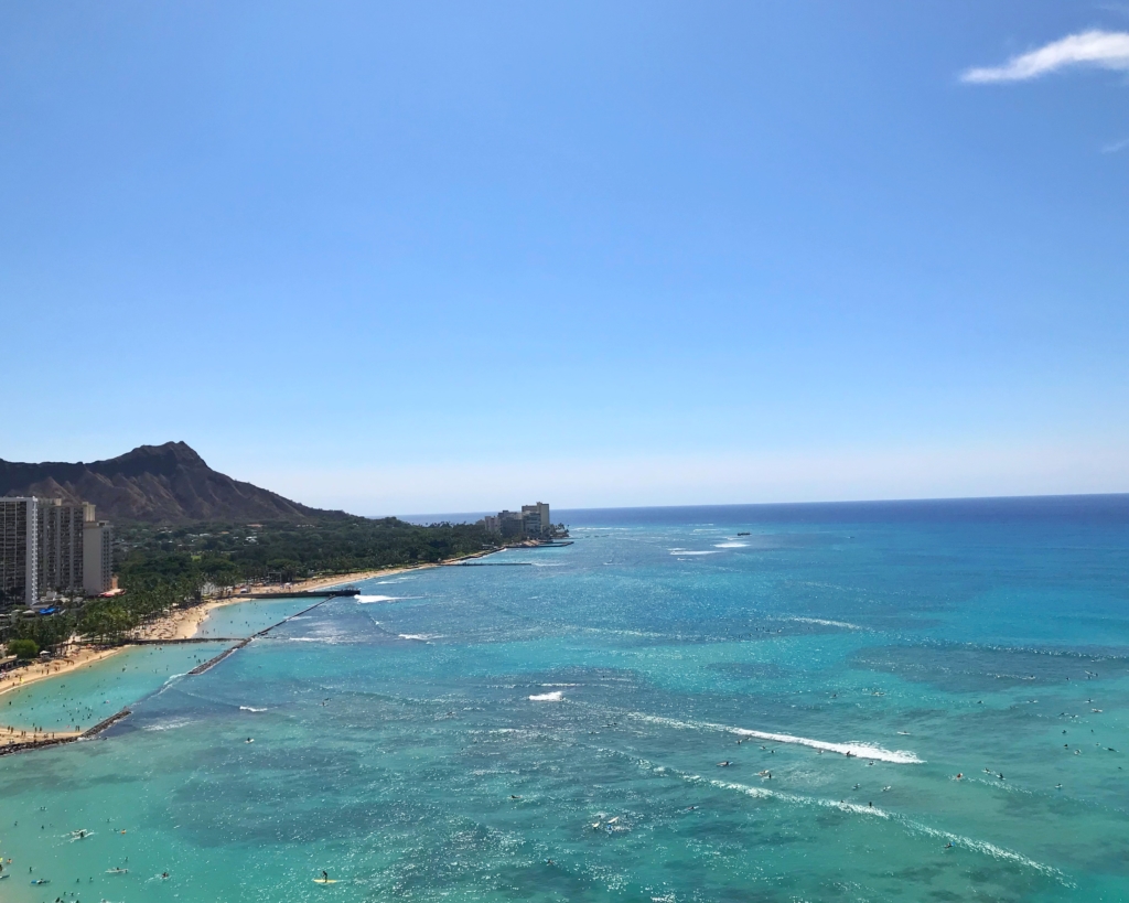 ハワイの海と空