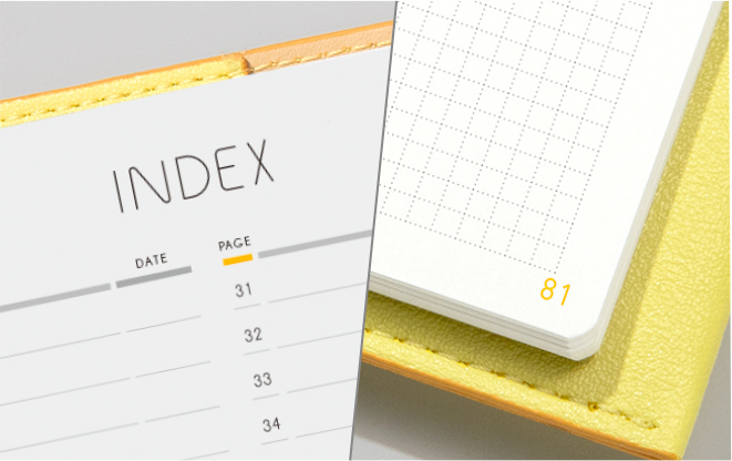 2,ページ番号とインデックスページ付き