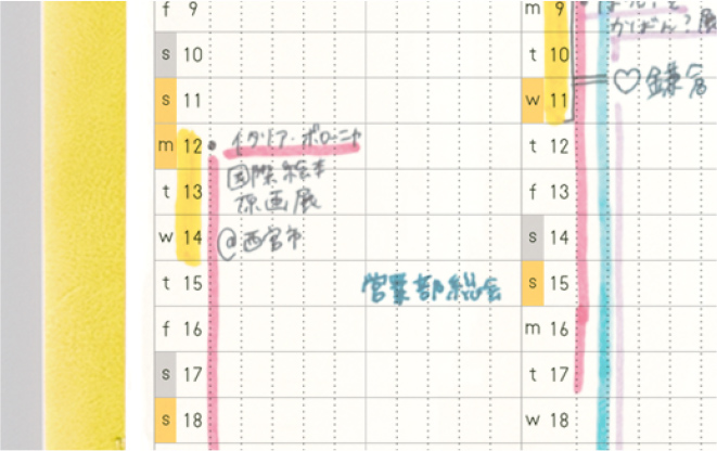 1,さりげなく濃い中心線がポイント