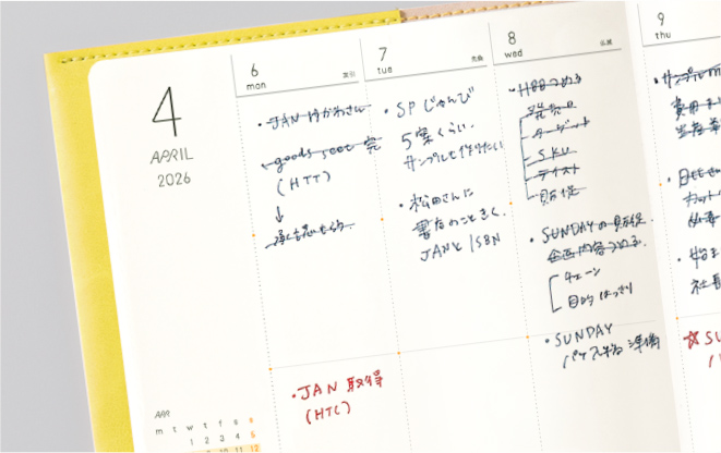 内容を区切って書きやすい