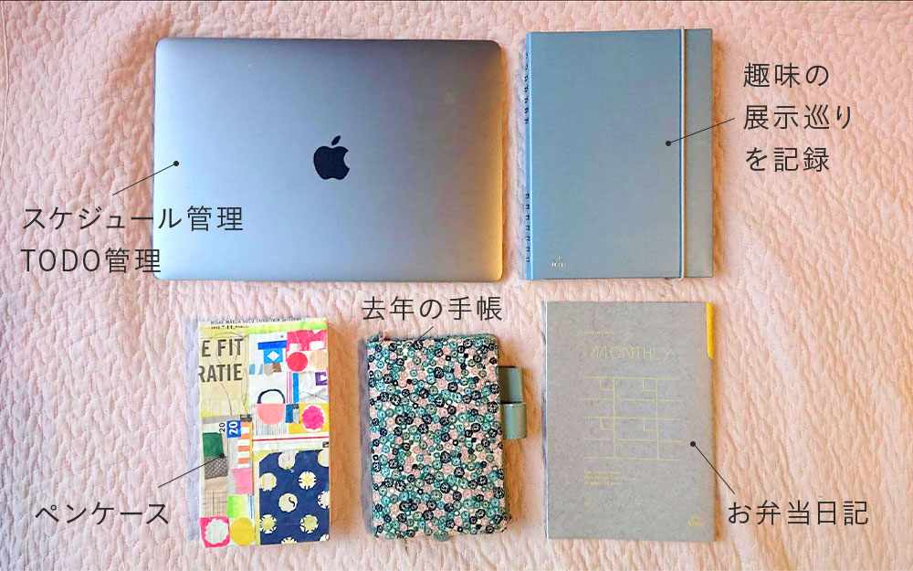 鷹取愛さんの仕事道具