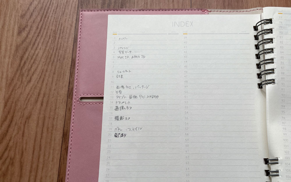 書き残しておきたい情報も、ラフなイメージもノートにまとめる