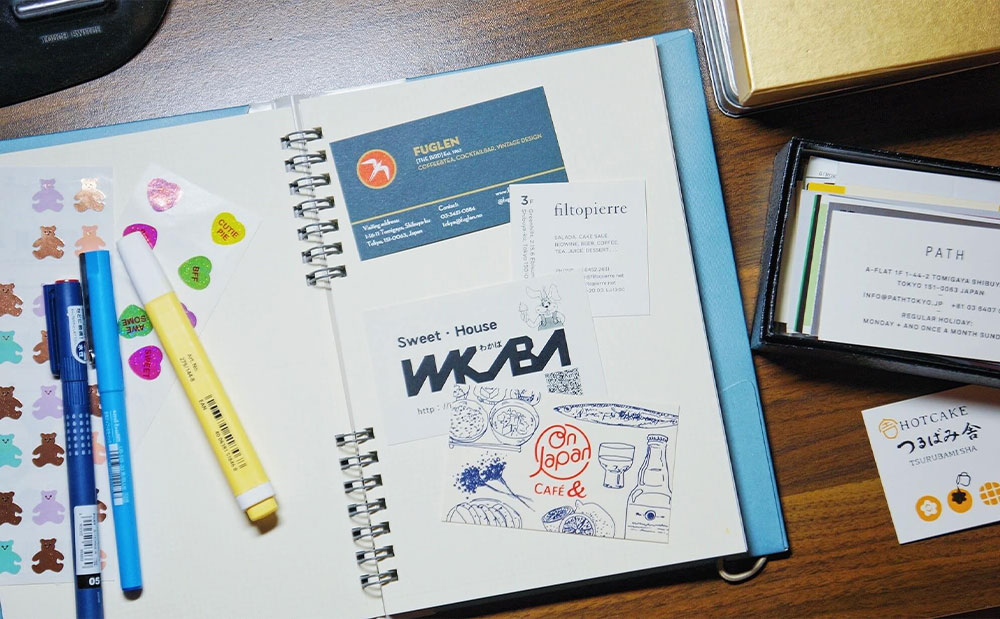 ショップカードやシールで可愛く記録