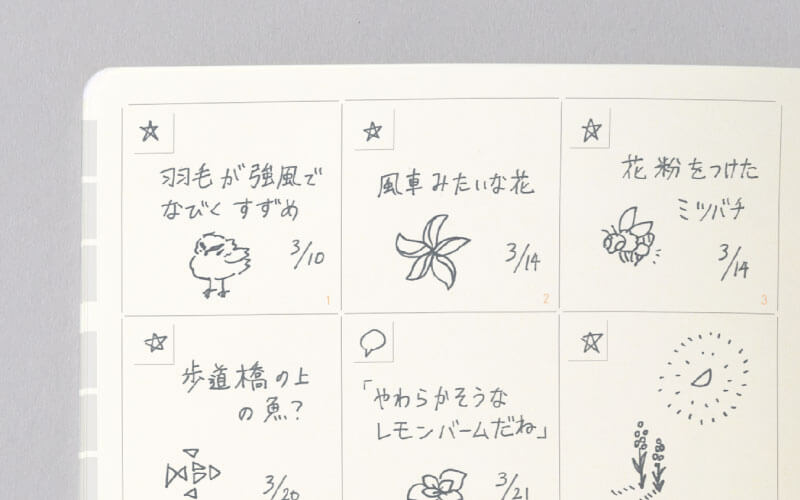 通勤中やスキマ時間にSMALL LOGに記入