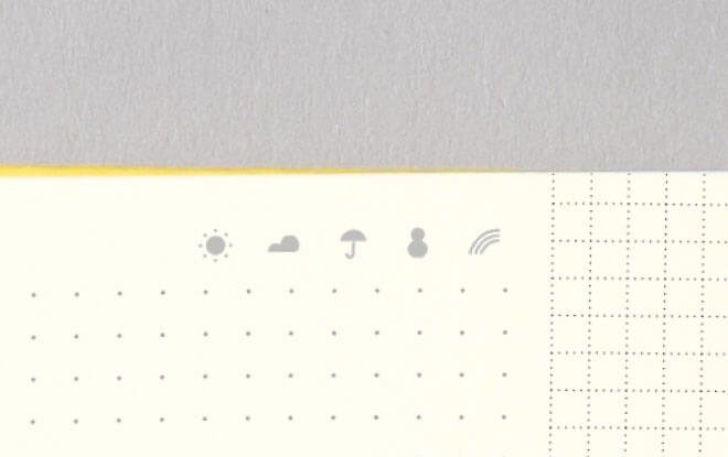 さりげない天気マーク