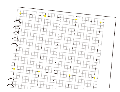方眼ノートでノートの中身も整理しやすい