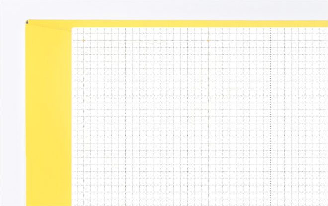 3,区切りやすい<br>方眼スプリットノート