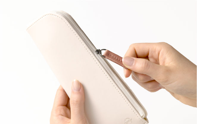 角に丸みをもたせたL字ファスナー