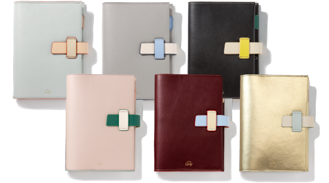 マンスリー手帳 レザーフラップカバー マルチカラータイプ